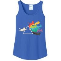 Cat Rainbow Prism Ladies Essential Tank