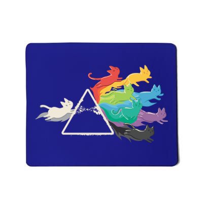 Cat Rainbow Prism Mousepad