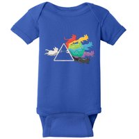 Cat Rainbow Prism Baby Bodysuit