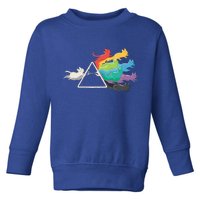 Cat Rainbow Prism Toddler Sweatshirt