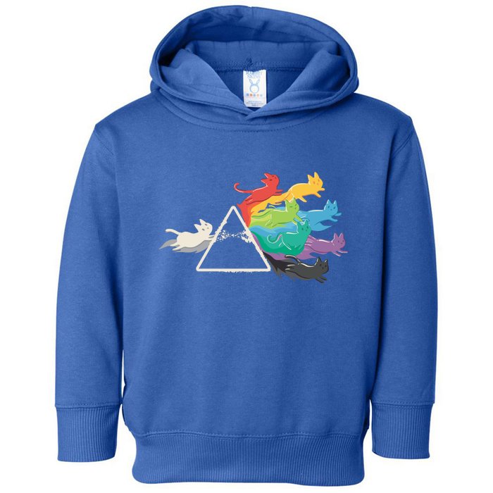 Cat Rainbow Prism Toddler Hoodie