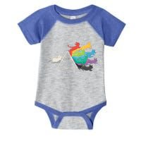 Cat Rainbow Prism Infant Baby Jersey Bodysuit