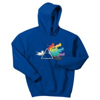 Cat Rainbow Prism Kids Hoodie