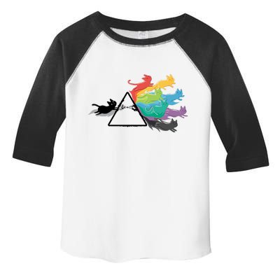 Cat Rainbow Prism Toddler Fine Jersey T-Shirt