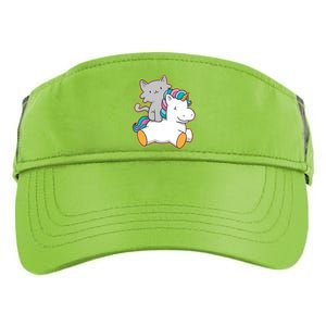 Cat Riding Unicorn Adult Drive Performance Visor