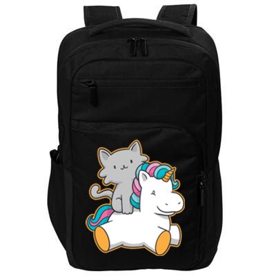 Cat Riding Unicorn Impact Tech Backpack