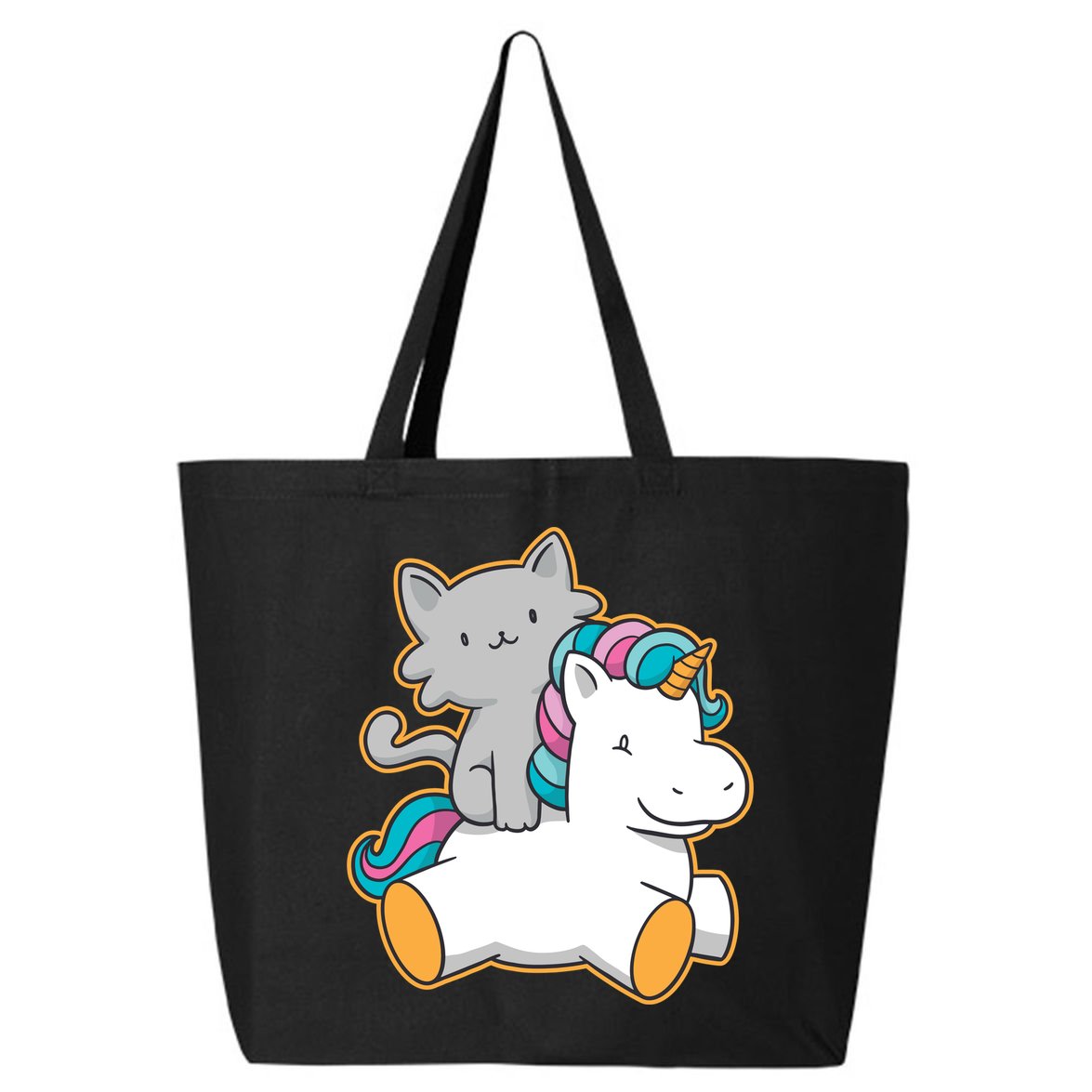 Cat Riding Unicorn 25L Jumbo Tote