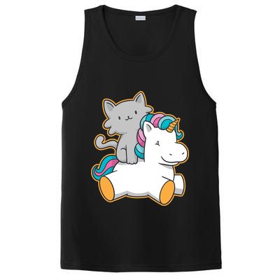 Cat Riding Unicorn PosiCharge Competitor Tank