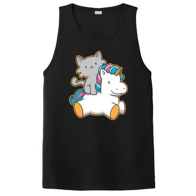 Cat Riding Unicorn PosiCharge Competitor Tank