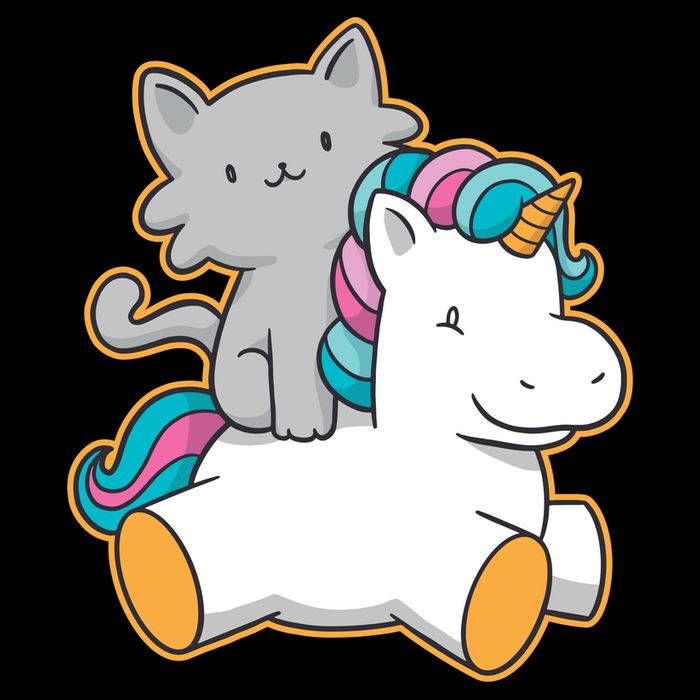 Cat Riding Unicorn Wool Snapback Cap