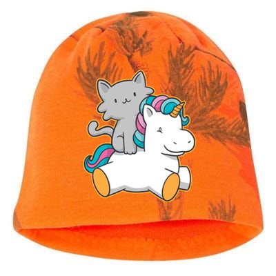 Cat Riding Unicorn Kati - Camo Knit Beanie