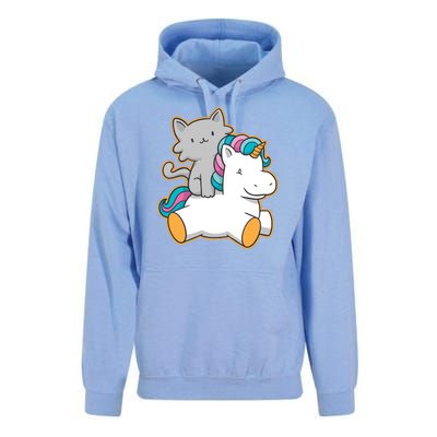 Cat Riding Unicorn Unisex Surf Hoodie