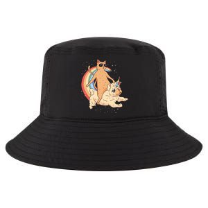 Cat Riding Unidog Funny Dog Unicorn Cool Comfort Performance Bucket Hat