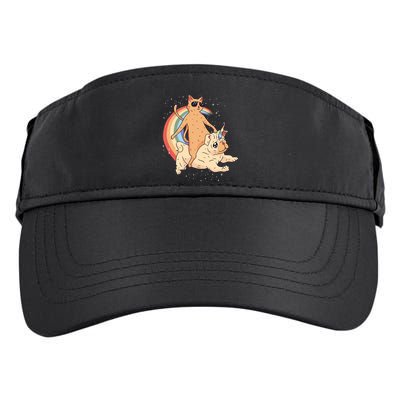 Cat Riding Unidog Funny Dog Unicorn Adult Drive Performance Visor