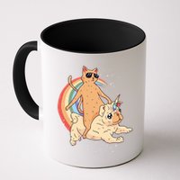 Cat Riding Unidog Funny Dog Unicorn Mug