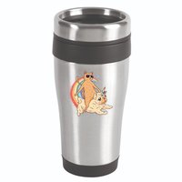 Cat Riding Unidog Funny Dog Unicorn 16oz Travel Tumbler