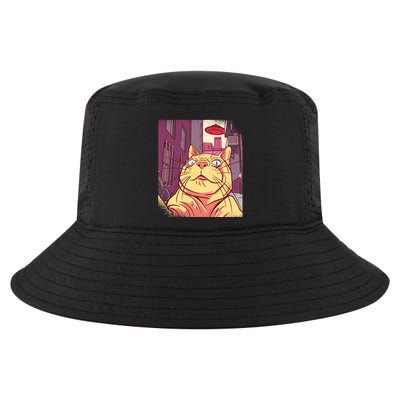 Cat Selfie Funny Cool Comfort Performance Bucket Hat