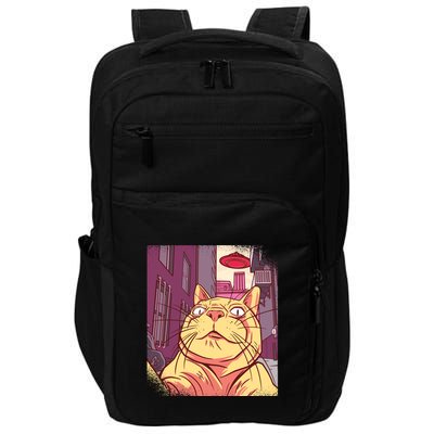 Cat Selfie Funny Impact Tech Backpack