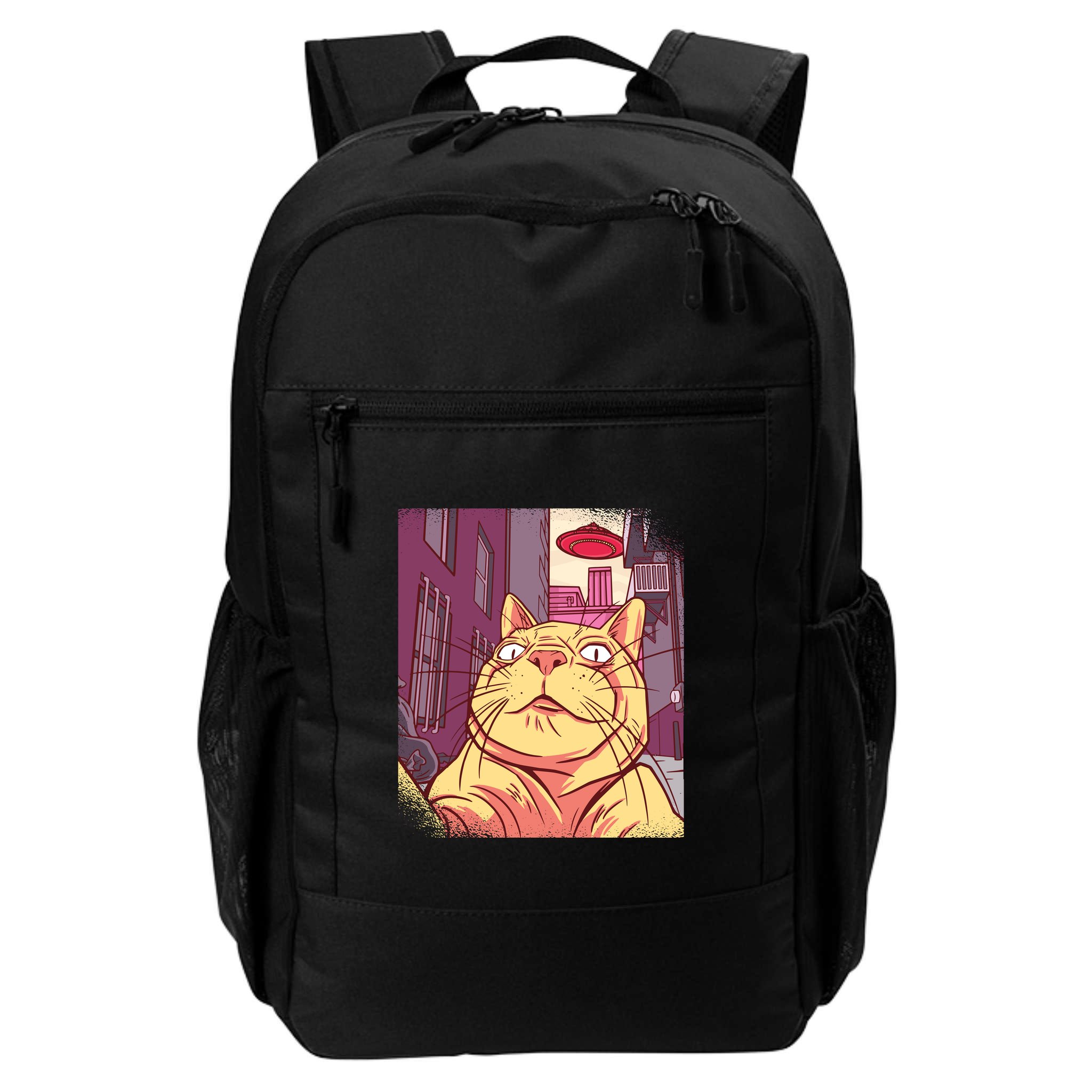 Cat Selfie Funny Backpack