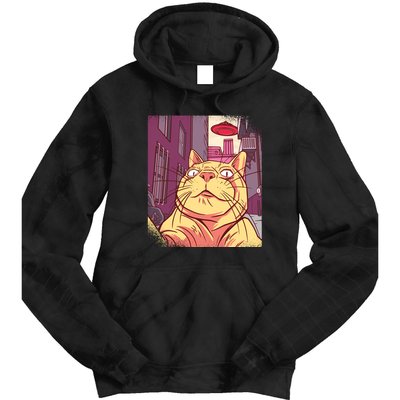 Cat Selfie Funny Tie Dye Hoodie