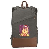 Cat Selfie Funny Cotton Canvas Backpack