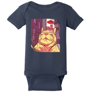 Cat Selfie Funny Baby Bodysuit