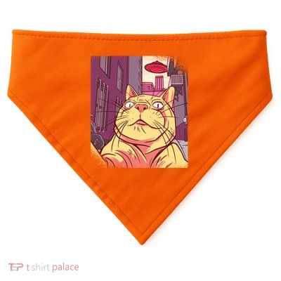 Cat Selfie Funny USA-Made Doggie Bandana