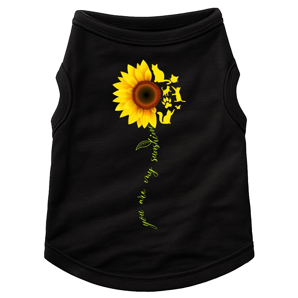Cat Sunflower Sunshine Doggie Tank