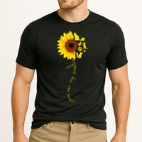 Cat Sunflower Sunshine Cooling Performance Crew T-Shirt