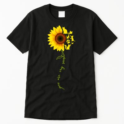 Cat Sunflower Sunshine Tall T-Shirt
