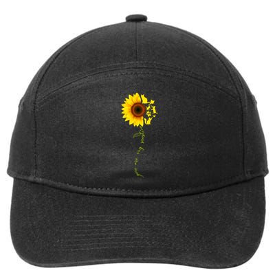 Cat Sunflower Sunshine 7-Panel Snapback Hat