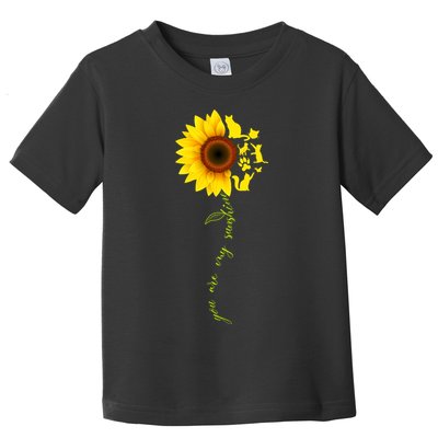 Cat Sunflower Sunshine Toddler T-Shirt