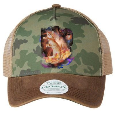 Cat Surfing Bacon In Space Legacy Tie Dye Trucker Hat