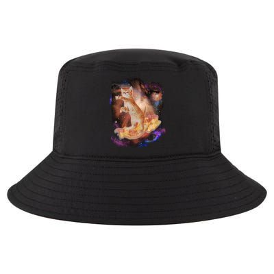 Cat Surfing Bacon In Space Cool Comfort Performance Bucket Hat