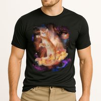Cat Surfing Bacon In Space Performance Shirt