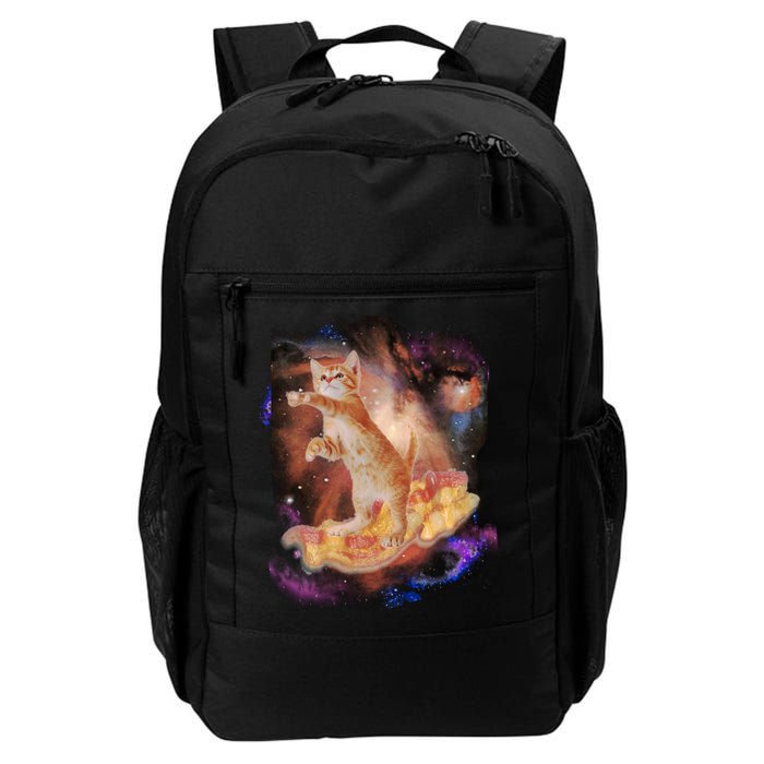 Cat Surfing Bacon In Space Backpack