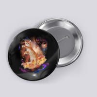Cat Surfing Bacon In Space Button
