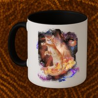 Cat Surfing Bacon In Space Mug