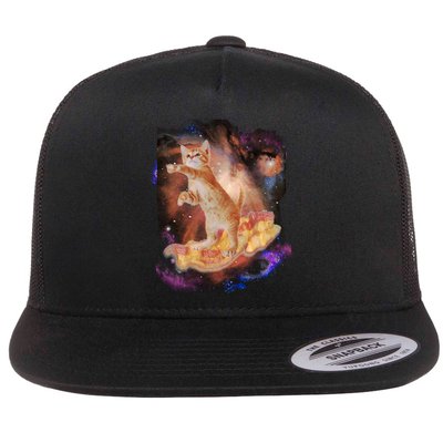 Cat Surfing Bacon In Space Flatbill Hat