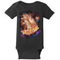 Cat Surfing Bacon In Space Baby Bodysuit