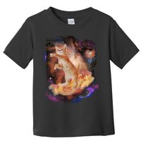 Cat Surfing Bacon In Space Toddler T-Shirt
