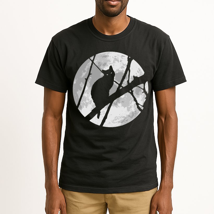 Cat To The Moon Tall T-Shirt