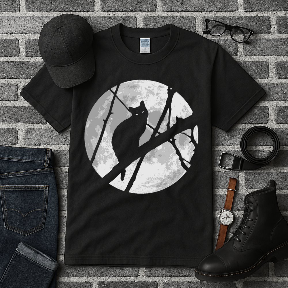 Cat To The Moon Tall T-Shirt