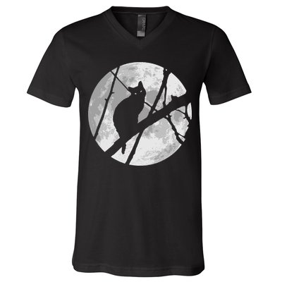 Cat To The Moon V-Neck T-Shirt