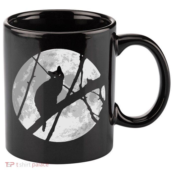 Cat To The Moon 11oz C Handle Ceramic Mug