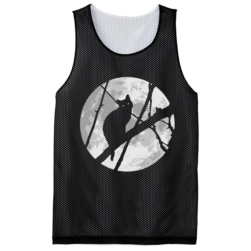 Cat To The Moon Mesh Reversible Basketball Jersey Tank