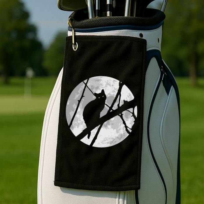 Cat To The Moon Golf Towel
