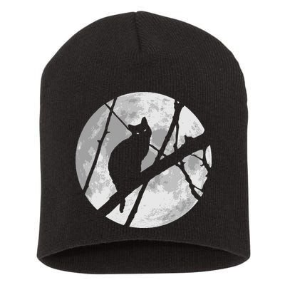 Cat To The Moon Short Acrylic Beanie