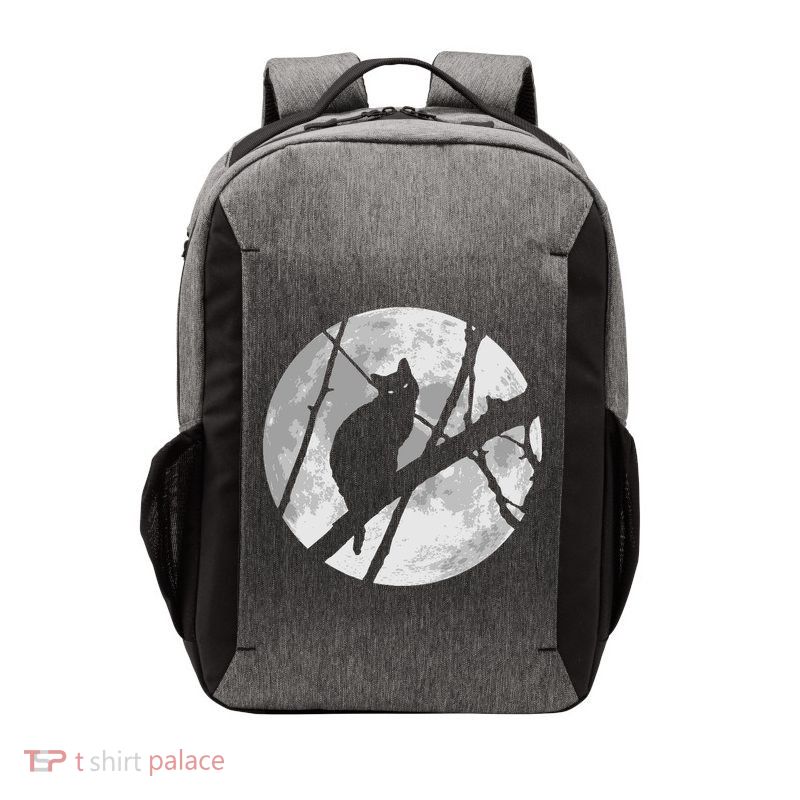 Cat To The Moon Vector Backpack
