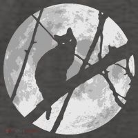 Cat To The Moon Vector Backpack